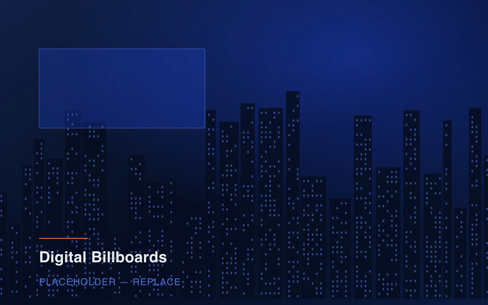 Large digital billboard displaying an advertisement on a city building facade